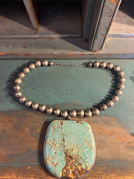 Jewelry - Rare old pawn Heavy sterling silver necklace